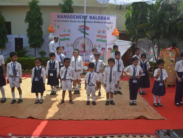 Small Children staging a Cultural Item on Independence Day