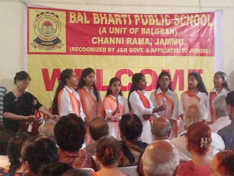 Children performing on annual day function of Bal Bharti Public School, Balgran